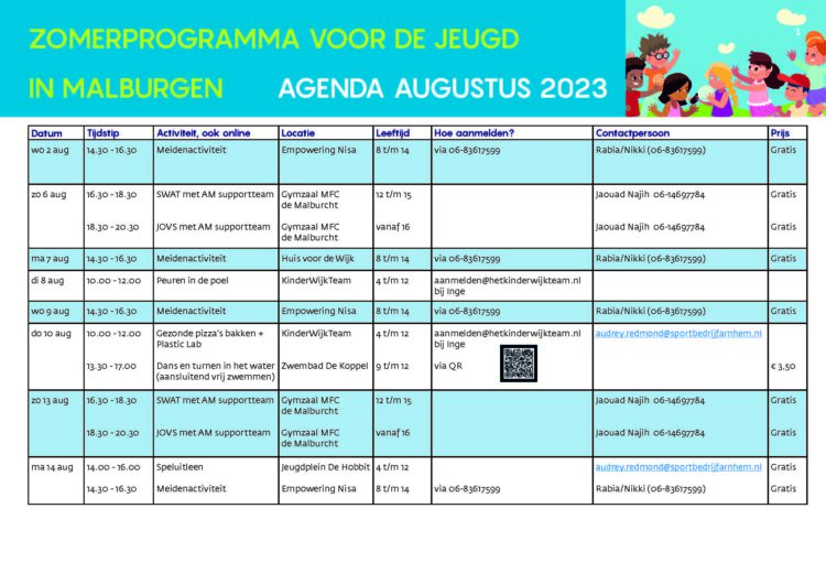 Een extra-extrá uitgebreid en gevarieerd zomerprogramma!