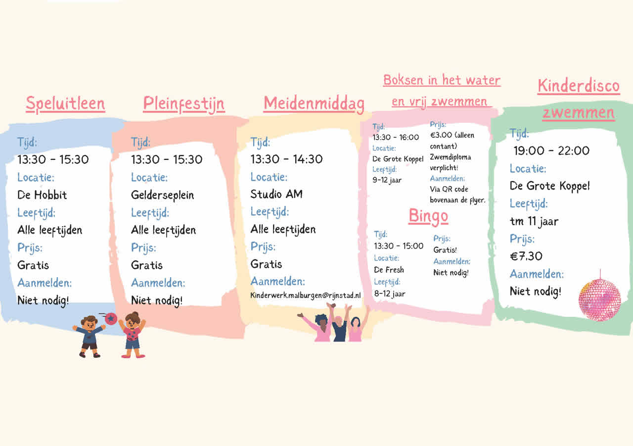 Twee weken vol meivakantie activiteiten