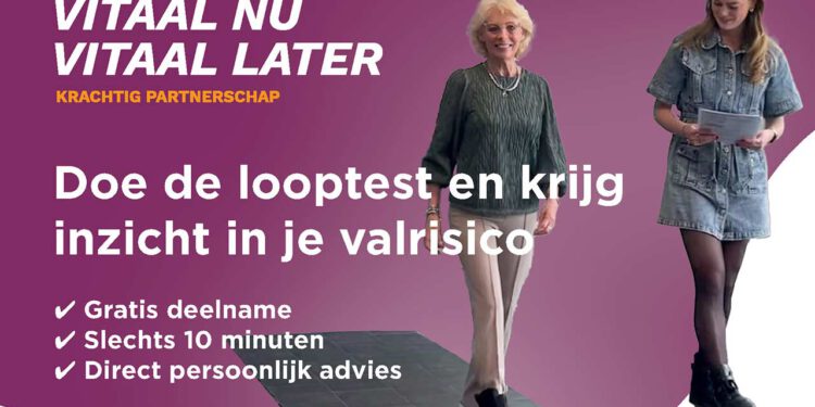 Doe de gratis looptest om inzicht te krijgen in je valrisico
