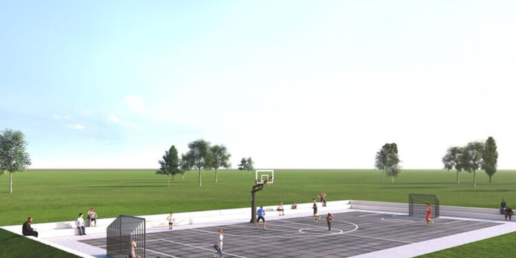 UPDATE: Park Malburgen West krijgt verhard multifunctioneel speel- en sportveld